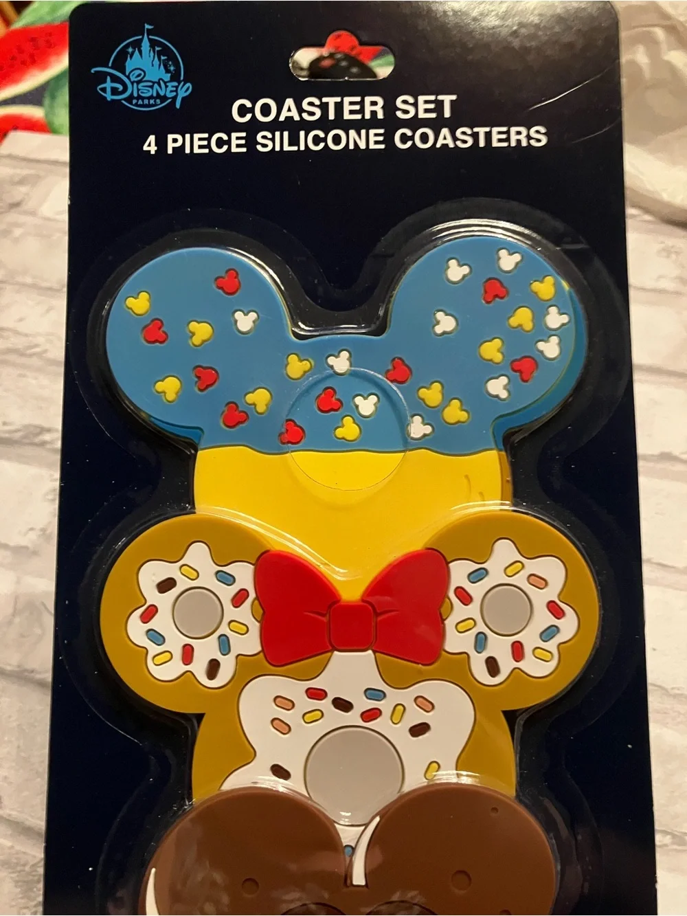 New Disney Park Food-Themed Coaster Set of 4